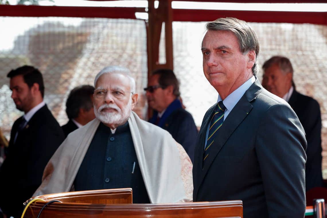 Veja os 15 acordos que Bolsonaro fechou com a Índia
