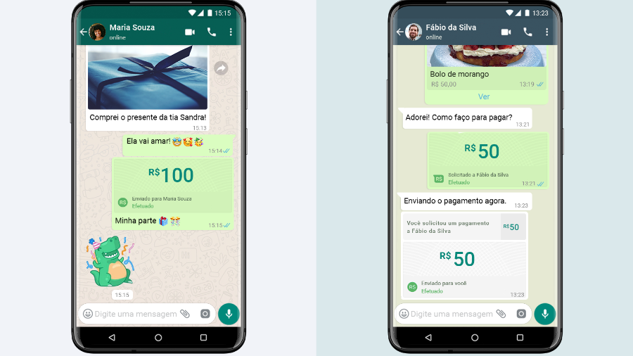 Veja como será possível fazer pagamentos por meio do Whatsapp