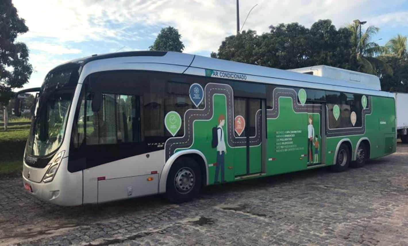Ônibus elétricos começam a realizar primeira viagem teste