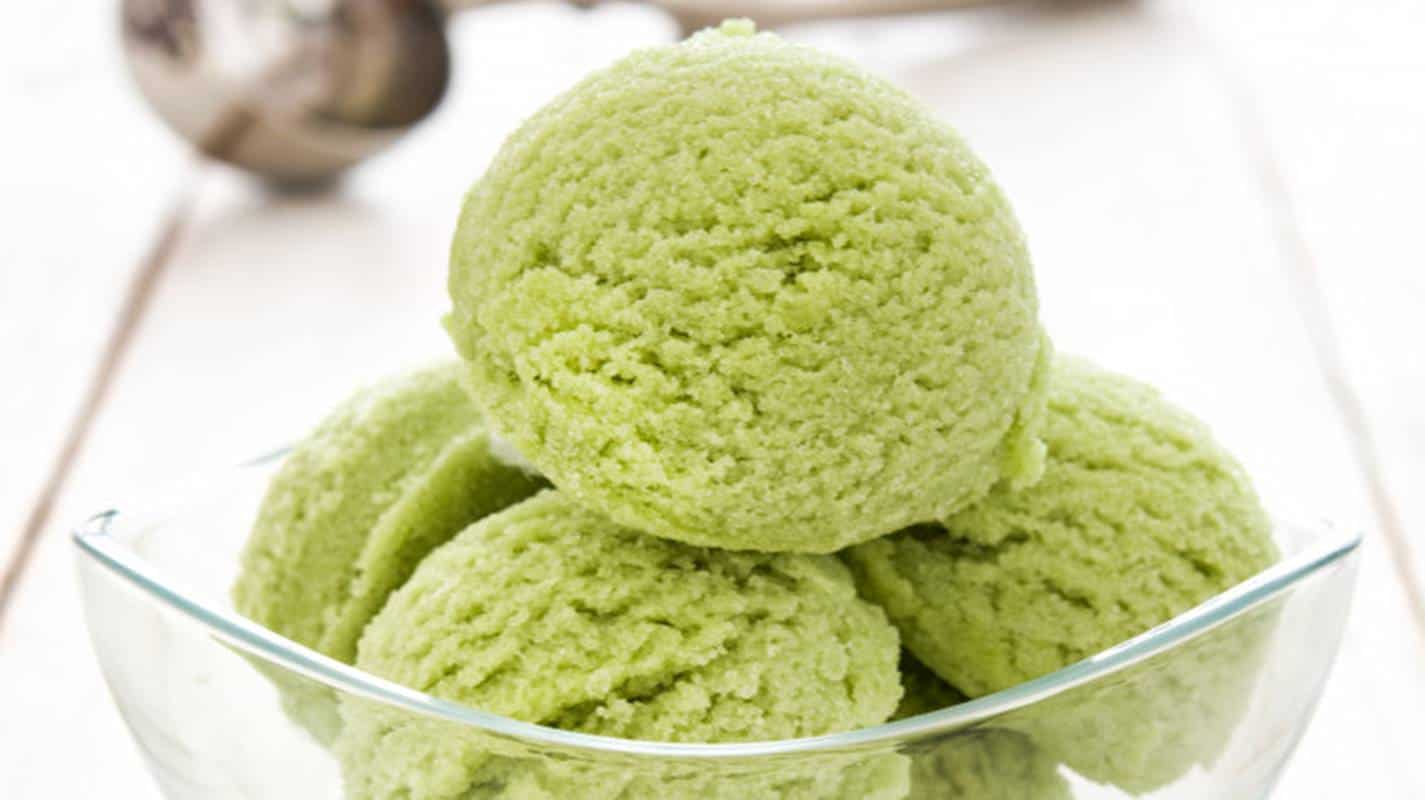 sorvete de maçã verde