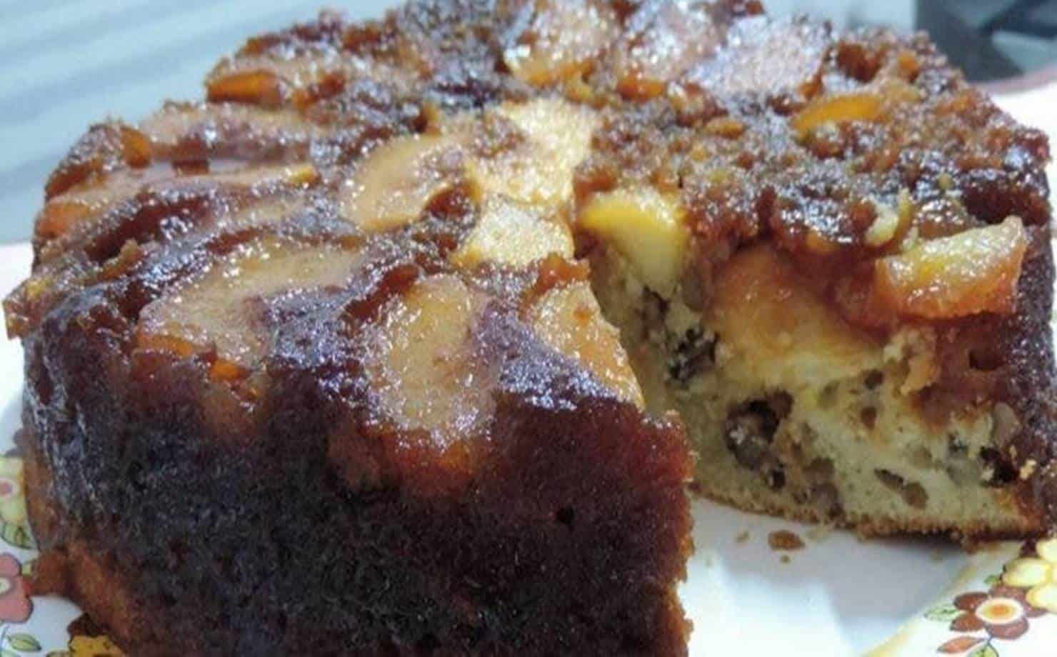 Aprenda a fazer um requintada e deliciosa torta de maçã e nozes