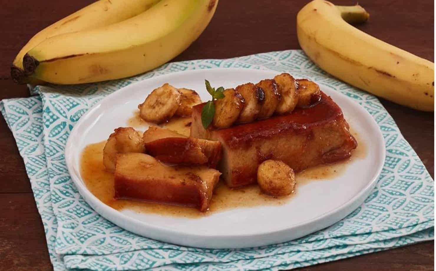 Pudim de banana: prepare uma sobremesa deliciosa em 3 etapas