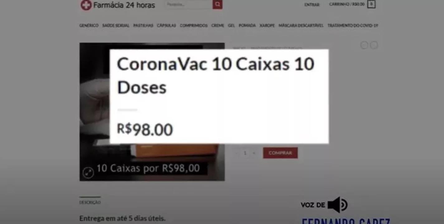 Procon-SP alerta sobre anúncios falsos de vacina contra coronavírus.