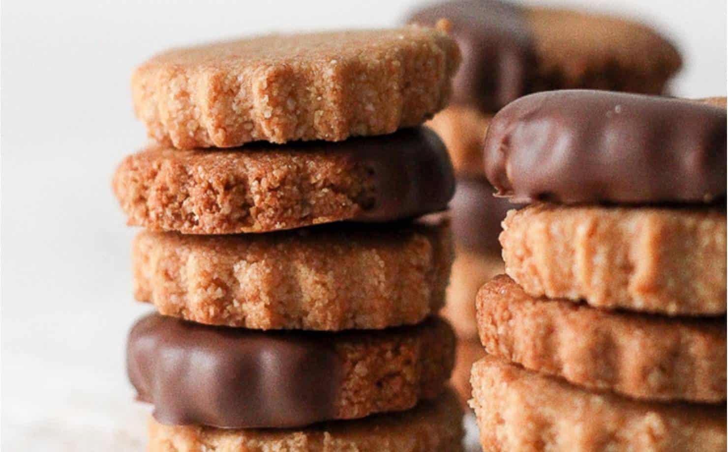 Sem farinha: deliciosos biscoitos de amêndoa com chocolate