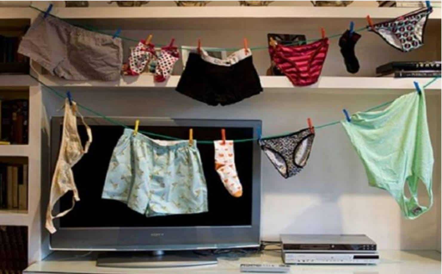 Por que você não deve pendurar roupas para secar dentro de casa?