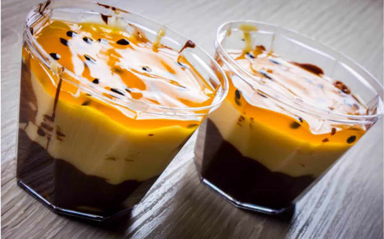 Mousse de maracujá com chocolate: a sobremesa que você te fascinar