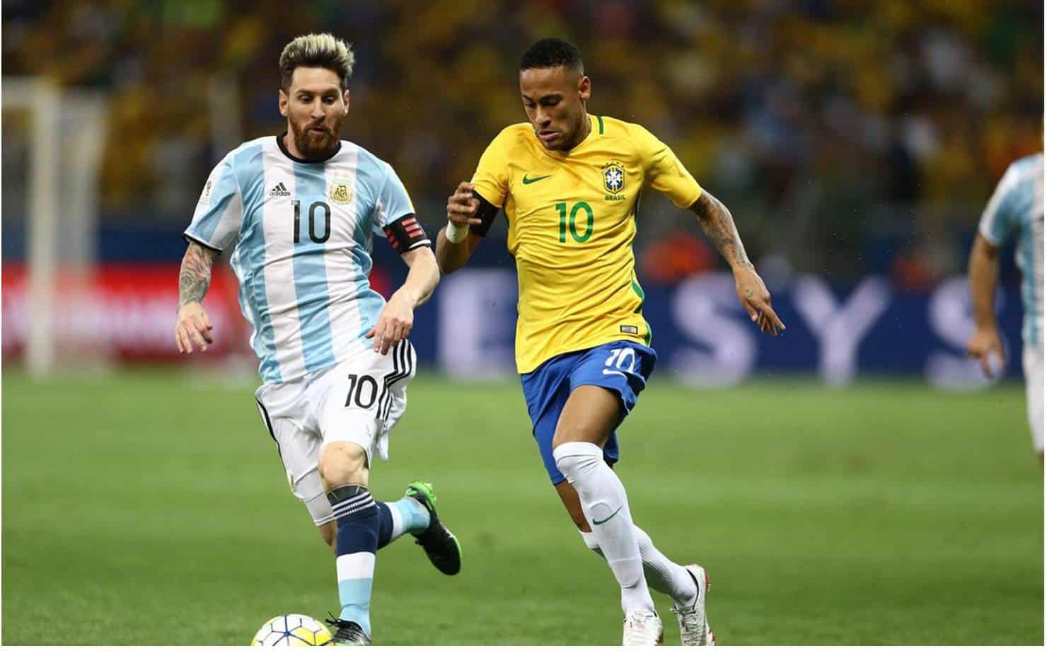Foto Neymar e Messi