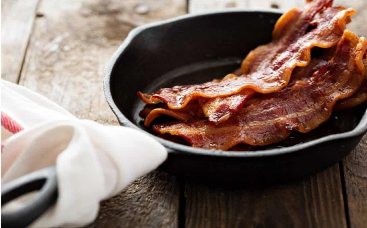 Bacon Vegano na Frigideira