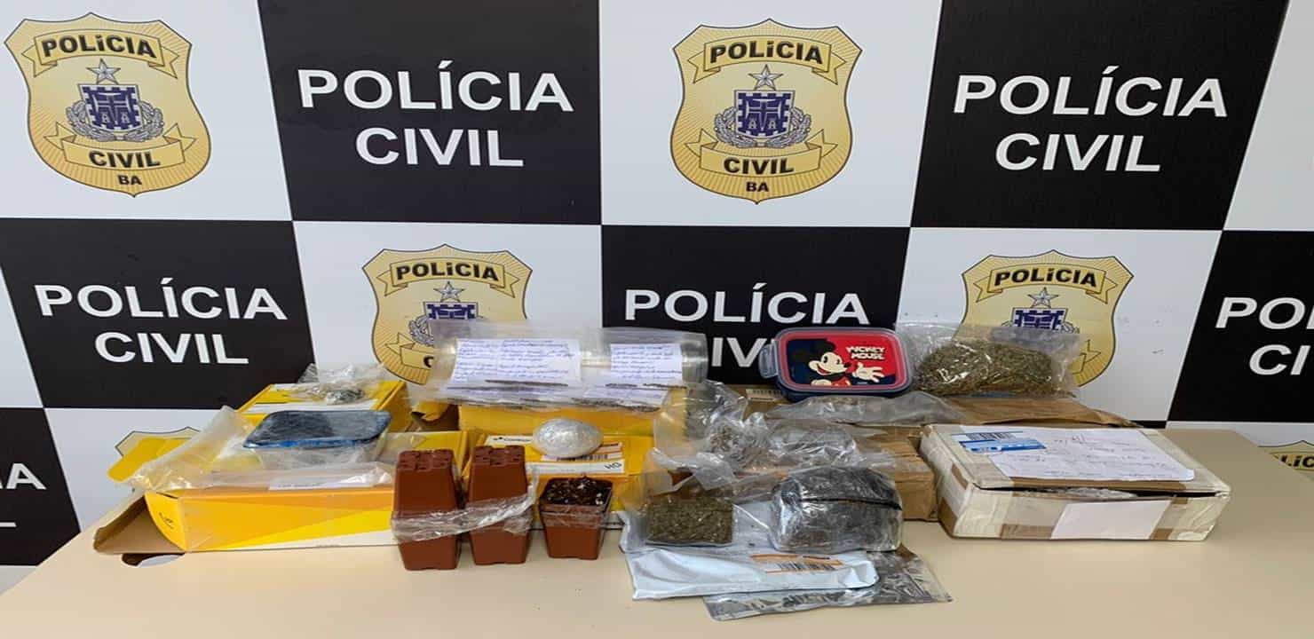Polícia aprende encomendas com drogas nos Correios de Simões Filho