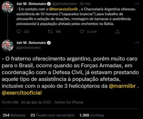 Postagem Bolsonaro